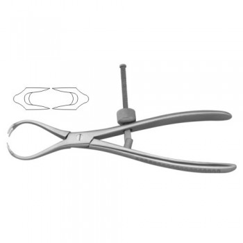 Repositioning Forcep / Patella Forcep Self - Centering Stainless Steel, 18.5 cm - 7 1/4"